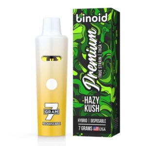 Binoid True Strain Rechargeable Disposables 7 Grams - Hazy Kush (Hybrid)