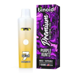 Binoid True Strain Rechargeable Disposables 7 Grams - Purple Runtz (Indica)