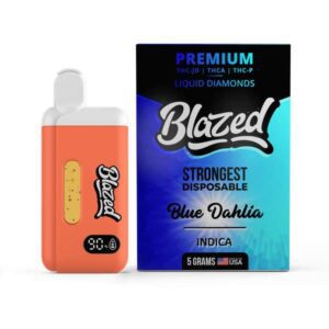 Binoid Blazed Disposable Vape Pen 5000mg - THCA + Delta 9P - Blue Dahlia (Indica)