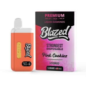 Binoid Blazed Disposable Vape Pen 5000mg - THCA + Delta 9P - Pink Cookiez (Hybrid)