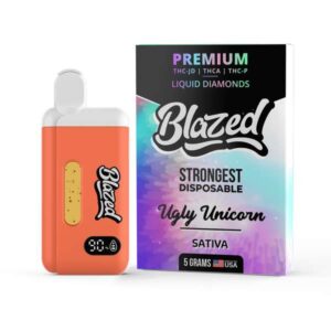 Binoid Blazed Disposable Vape Pen 5000mg - THCA + Delta 9P - Ugly Unicorn (Sativa)