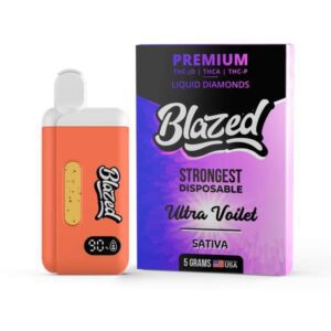 Binoid Blazed Disposable Vape Pen 5000mg - THCA + Delta 9P - Ultra Violet (Sativa)