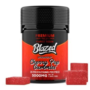 Binoid Blazed Gummies 5000mg - THCA + Delta 9P - Cherry Pop