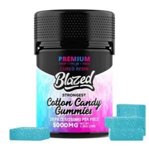 Binoid Blazed Gummies 5000mg - THCA + Delta 9P - Cotton Candy