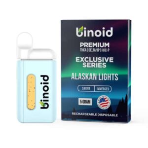 Binoid Exclusive Series THCA Disposable Vapes 5000mg - Alaskan Lights (Sativa)