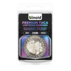 Binoid THC-A Diamonds Live Rosin Wax Dabs 2500mg - Magic Purp