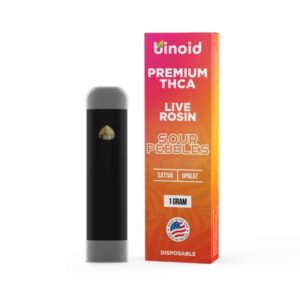 Binoid THC-A Live Rosin Disposable Vapes 1 Gram - Sour Pebbles (Sativa)