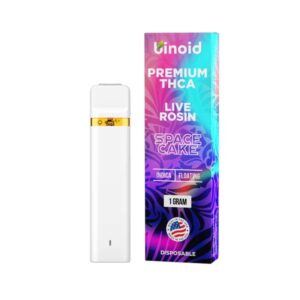 Binoid THC-A Live Rosin Disposable Vapes 1 Gram - Space Cake (Indica)