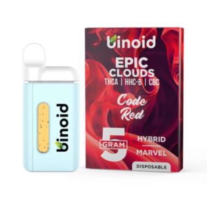 Binoid Epic Clouds Series Disposables 5000mg - Code Red (Hybrid)