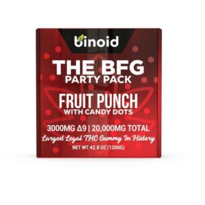 Binoid THE BFG W/ CANDY DOTS Delta 9 THC Gummy 20,000mg - Fruit Punch