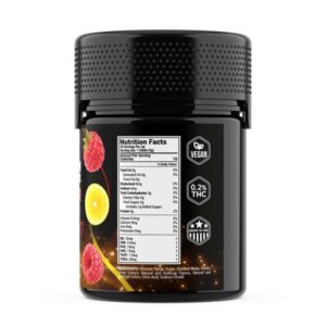 Binoid Master Blend Gummies 1300mg (20 Count) – Raspberry Citrus - nutrition facts
