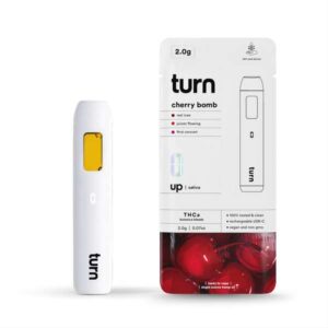 Turn Hemp THCA Rechargeable Vape Pen 2g - cherry bomb