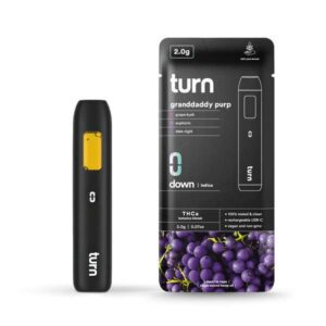 Turn Hemp THCA Rechargeable Vape Pen 2g - granddaddy purp