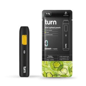 Turn Hemp THCA Rechargeable Vape Pen 2g - kiwi spiked punch