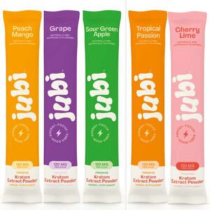 Jubi Kratom Stick Packs (5 Flavors) - 120mg Per Stick