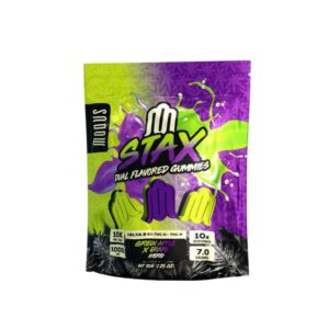 Modus Stax Gummies - Dual Flavored 10,000mg - Green Apple X Grape (Hybrid)
