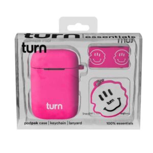 Turn Hemp 100% Essentials Kit - Smiley Podpak Silicone Case - Pink