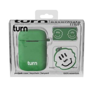 Turn Hemp 100% Essentials Kit - Smiley Podpak Silicone Case - duck green