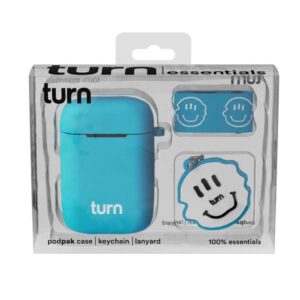 Turn Hemp 100% Essentials Kit - Smiley Podpak Silicone Case - light blue