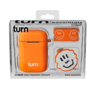 Turn Hemp 100% Essentials Kit - Smiley Podpak Silicone Case - Orange