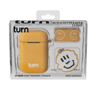 Turn Hemp 100% Essentials Kit - Smiley Podpak Silicone Case - Peach