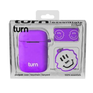 Turn Hemp 100% Essentials Kit - Smiley Podpak Silicone Case - Purple