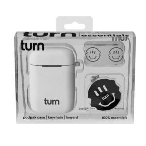Turn Hemp 100% Essentials Kit - Smiley Podpak Silicone Case - White