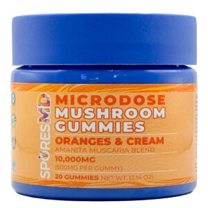 Microdose Mushroom Gummies 10,000mg (20ct) - Oranges & Cream