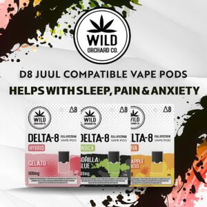Wild Orchard Delta-8 Vape JUUL Compatible Pods 500mg