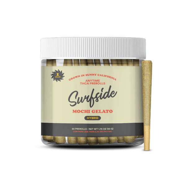 Surfside Anytime THCA Pre-Rolls – 50 Count - Mochi Gelato